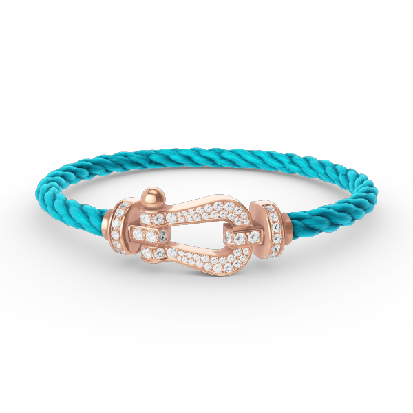 [BLUE TEARS]FORCE LARGE HORSESHOE FULL DIAMOND BRACELET ROSE GOLD