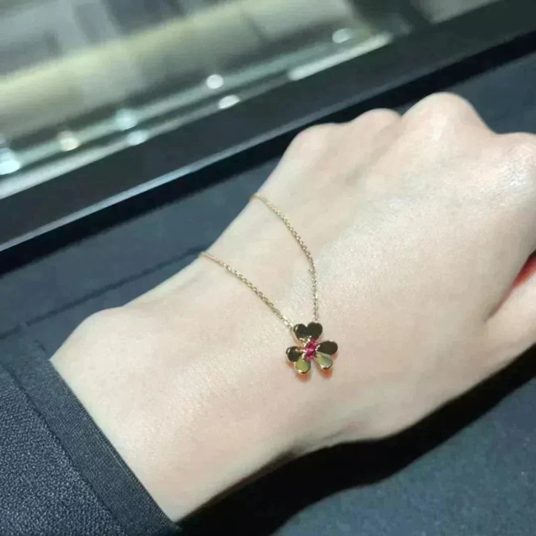 [BLUE TEARS]FRIVOLE GOLD FLOWER NECKLACE