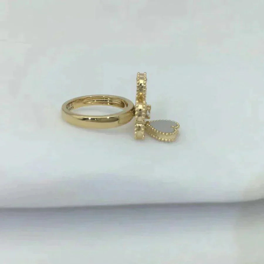[BLUE TEARS]SWEET CLOVER WHITE MOP RING