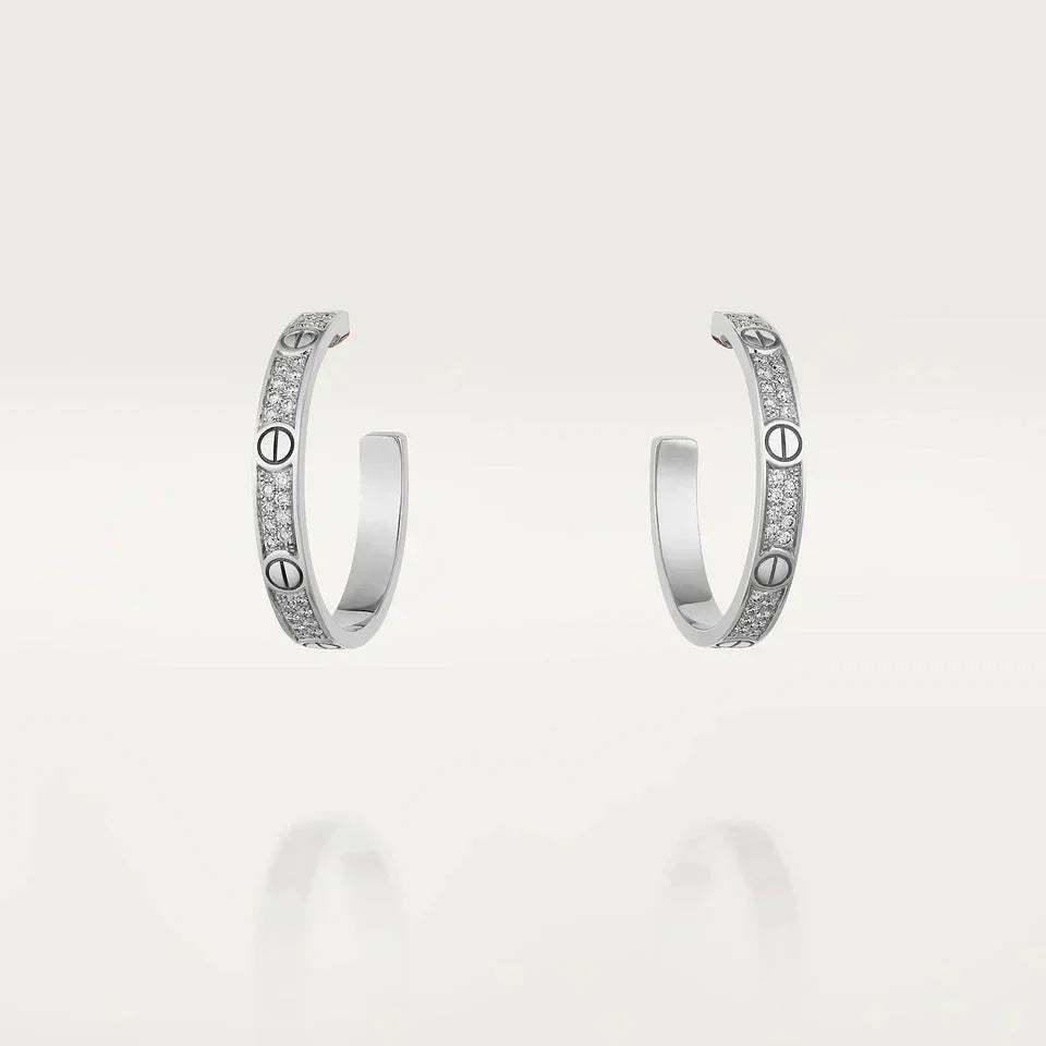 [BLAUE TRÄNEN]LIEBE DIAMANT SILBER HOOP OHRRINGE