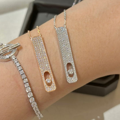 [Blue Tears Jewelry]MY FIRST DIAMOND PAVED NECKLACE