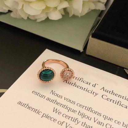 [BLUE TEARS]PERLEE COULEURS DIAMOND ROSE GOLD BETWEEN THE FINGER RING