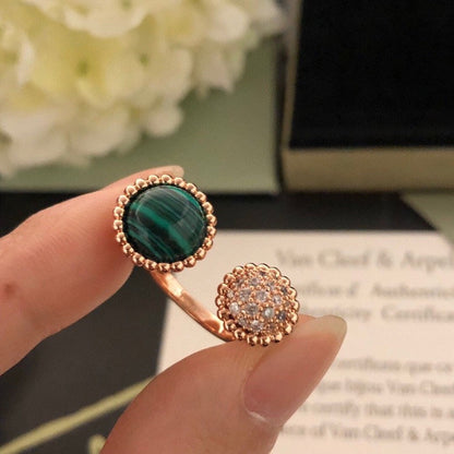 [BLUE TEARS]PERLEE COULEURS DIAMOND ROSE GOLD BETWEEN THE FINGER RING