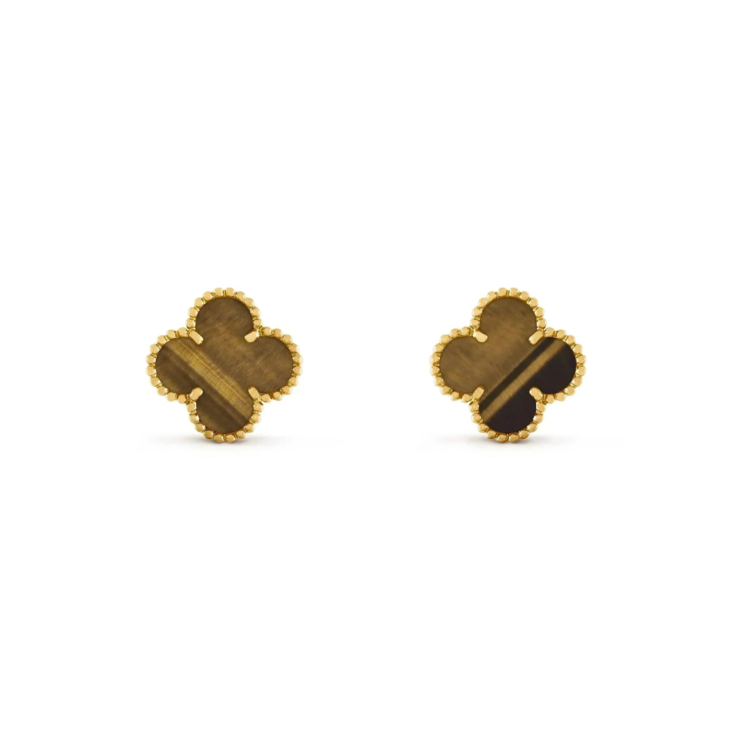 [BLUE TEARS]CLOVER MEDIUM 1 MOTIFS TIGERAUGE OHRRINGE