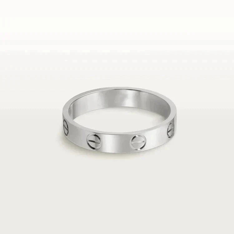 [BLUE TEARS]LOVE RING 4MM 1 DIAMOND SILVER