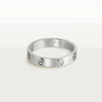 [BLUE TEARS]LOVE RING 4MM 1 DIAMOND SILVER